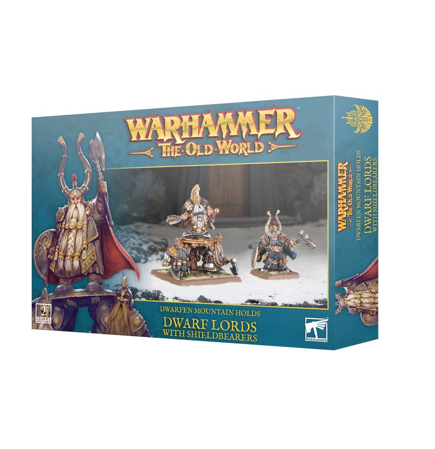 Dwarfen Mountain Holds: DWARF LORDS WITH SHIELDBEARERS