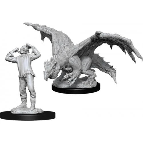 Green Dragon Wyrmling & Afflicted Elf
