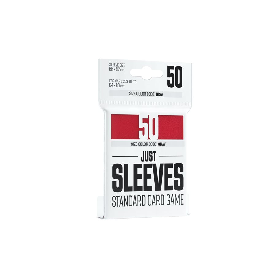 50 Standard Card Game Sleeves RED (GAMEGENIC)