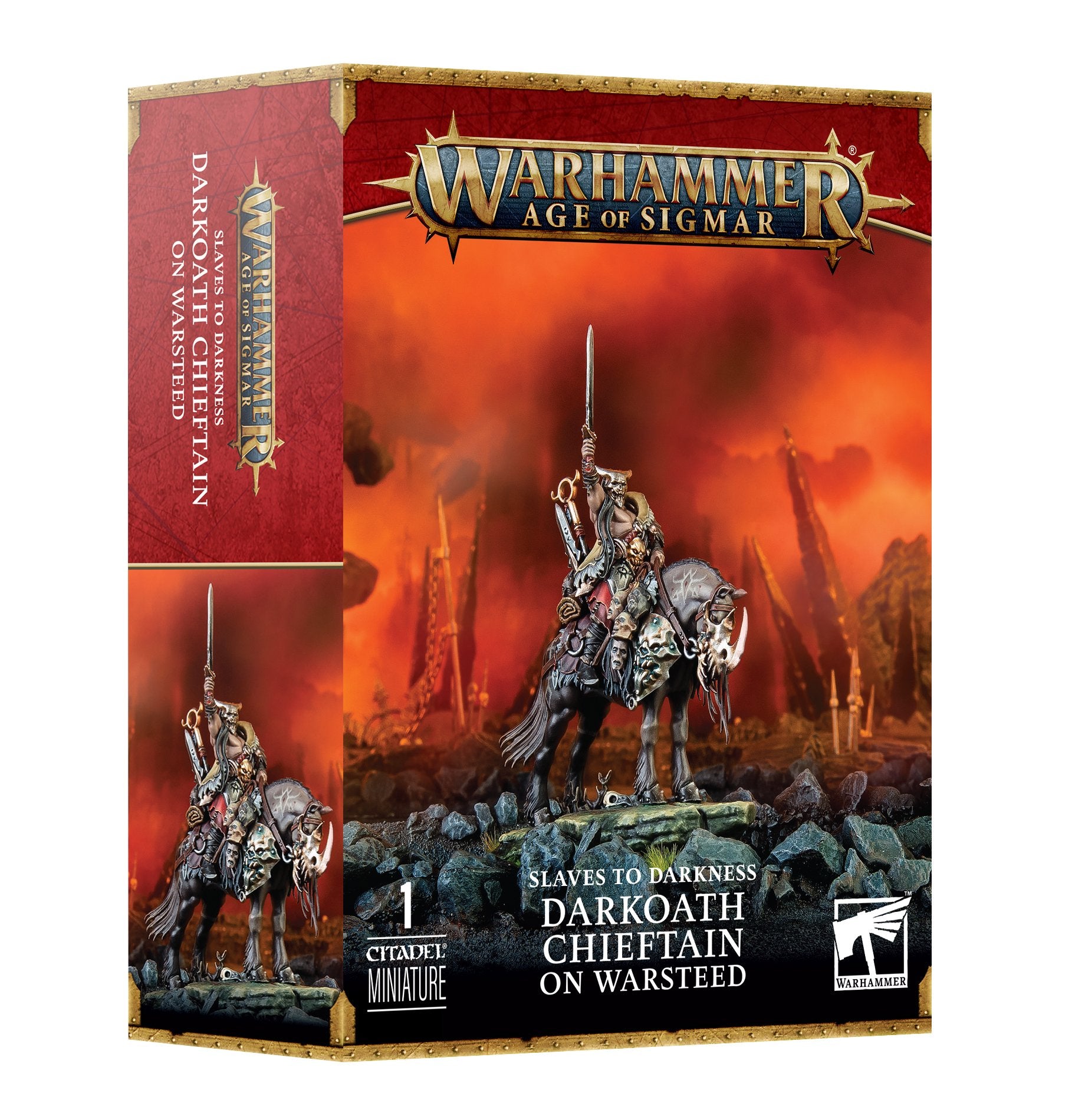 SLAVES TO DARKNESS : DARKOATH CHIEFTAIN ON WARSTEED image 0