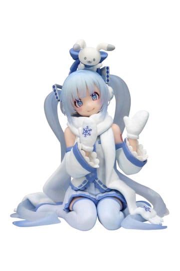 Hatsune Miku Noodle Stopper PVC Statue Snow Miku Sky Town 10th Ver. 10 cm image 0