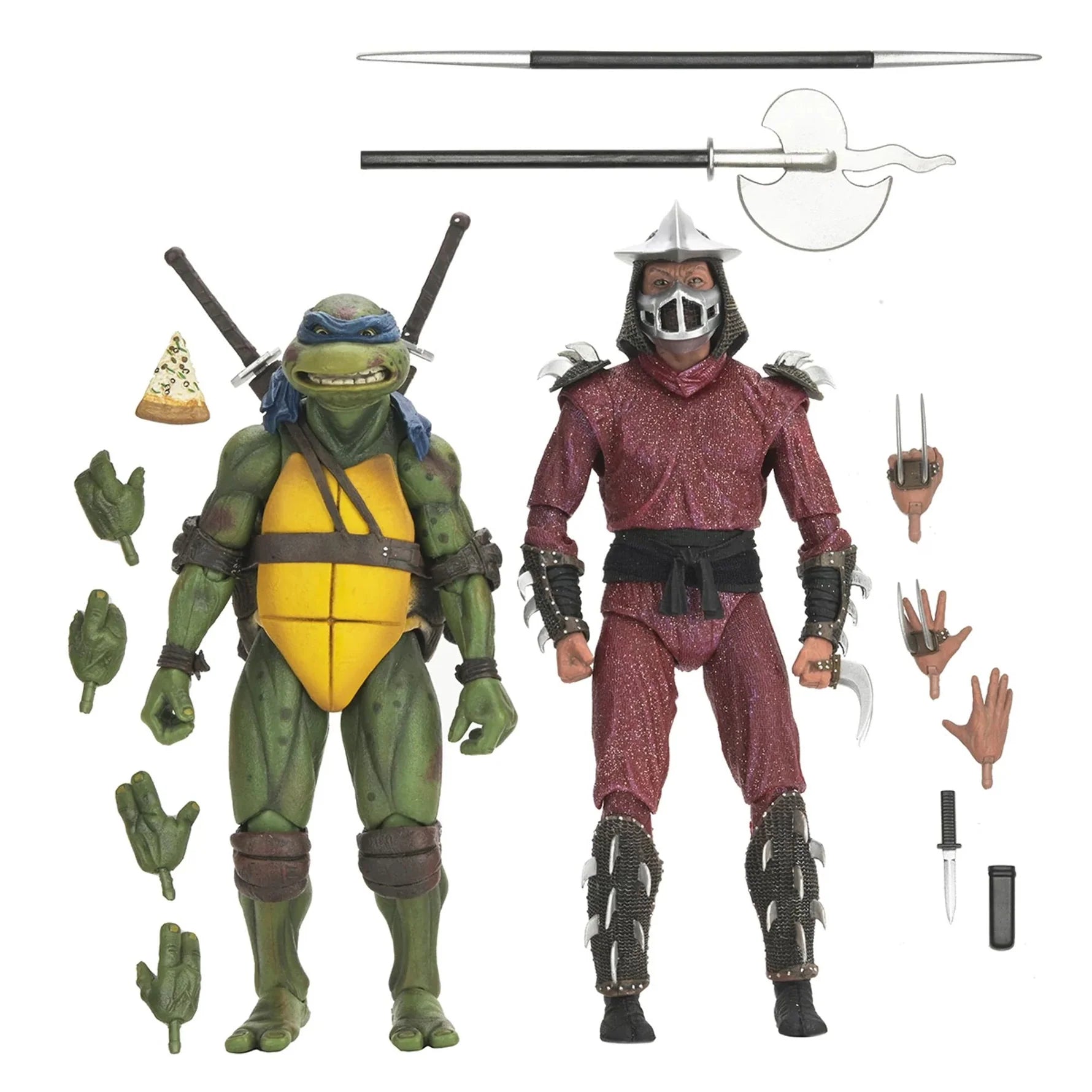 Tmnt - Leonardo vs Shredder rooftop battle (1990's Movie)7" 2 pack image 0