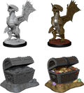 Bronze Dragon Wyrmling  and Sea found treasure - D&D Nolzurs Marvelous Miniature image 0