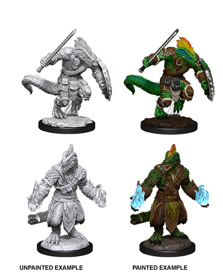 Lizardfolk Barbarian & Cleric - D&D Nolzurs Marvelous Miniatures image 0