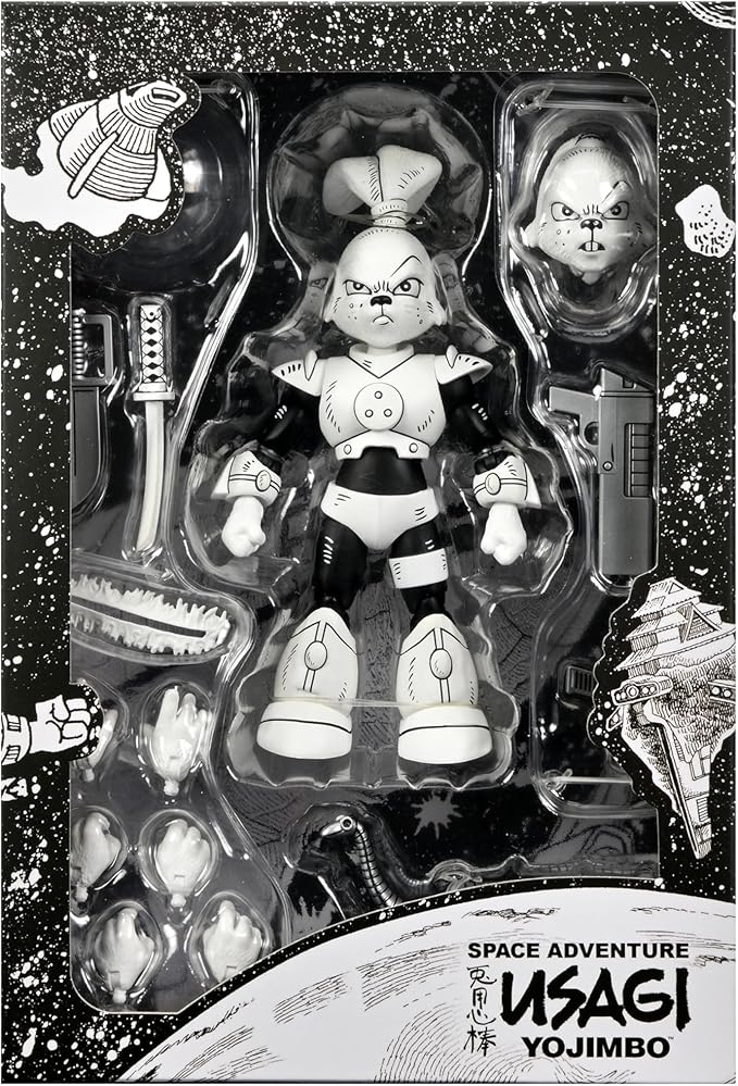 Usagi Yojimbo - Space Usagi Yojimbo 7" Action Figure (Black and White) image 1