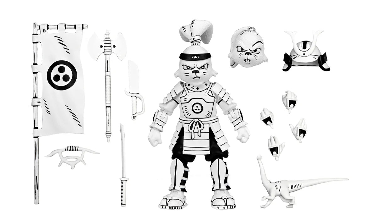 Usagi Yojimbo - Samurai Usagi Yojimbo 7" Action Figure (Black and White) image 0