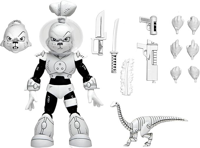Usagi Yojimbo - Space Usagi Yojimbo 7" Action Figure (Black and White) image 0