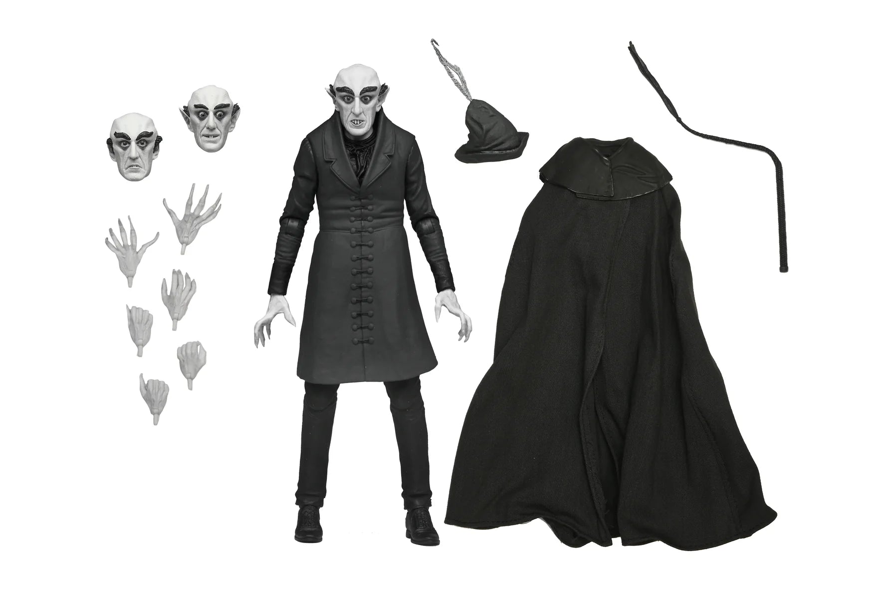 Nosferatu - Ultimate Count Orlok 7” Scale Action Figure (Black and White) image 0